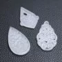 水滴镂空步摇耳环金丝玉