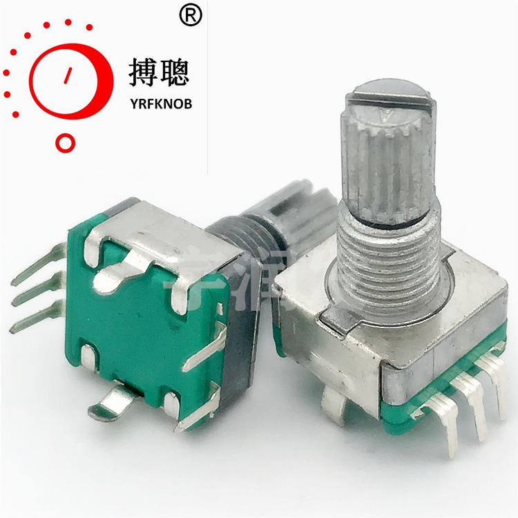 宇润发品牌EC11编码器音量编码器30脉冲开关 梅花柄高10mm