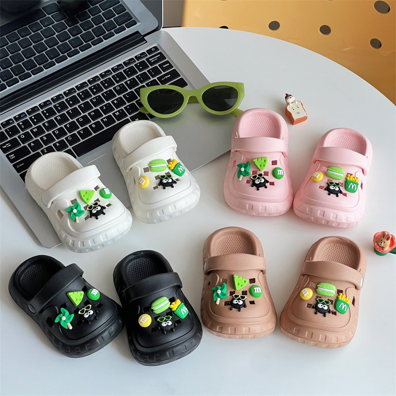 Summer Home Sandals for Men and Women, Kidsren's Shoes, Baby Beach Shoes, Soft-Soled Eva Kidsren's Clogs, Cute Accessories