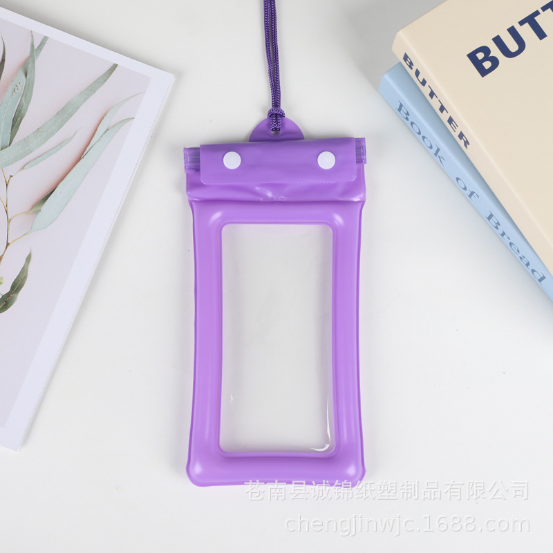 三つ折り漫画エアバッグ携帯電話防水バッグかわいいフレッシュな携帯電話バッグ屋外漂流タッチスクリーンpvc防水バッグ|undefined