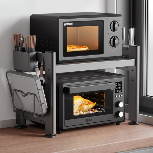 Kitchen microwave shelf rack multi-functional stand multi-layer home oven countertop rice cooker storage free shipping