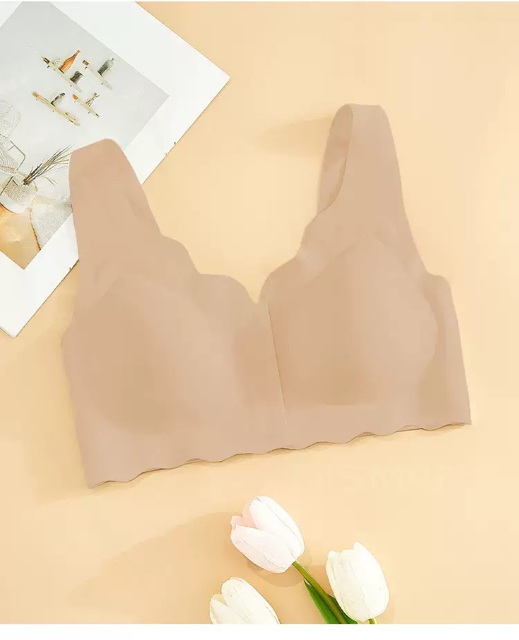 Botón delantero transfronterizo ropa interior sin costuras talla grande deportes hermosa espalda sexy soporte superior transpirable anti-flacidez sujetador sin anillo de acero mujeres image 10