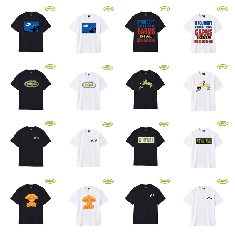 American Trendy Brand Corteiz Alcatraz Cruise Ship Print Loose Casual Sports Couple Short-Sleeved T-Shirt American Trendy Brand Corteiz Alcatraz Cruise Ship Print Loose Casual Sports Couple Short-Sleeved T-Shirt
