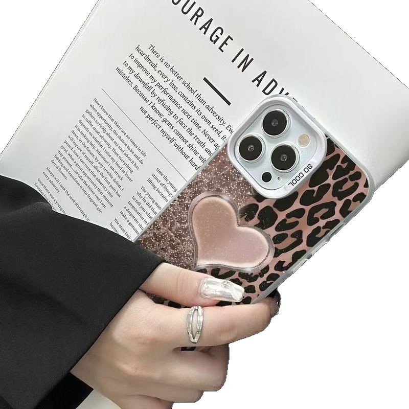 Nueva carcasa de gas para iPhone 16 funda para teléfono móvil Apple 15promax/14 estampado de leopardo 13pro12 Europa y América 11