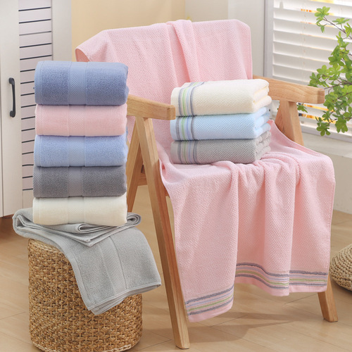 Pure cotton bath towel hotel beauty salon gift large bath towel household absorbent cotton beach towel hotel bath towel wholesale
