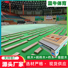 篮球馆运动木地板室内体育馆羽毛球场馆木地板舞蹈地板厂家供应