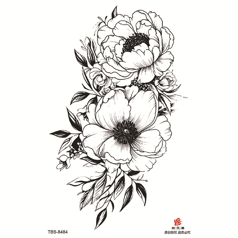 Pegatinas de tatuaje impermeables de brazo completo pequeño, símbolo de tótem, pegatinas de brazo pequeño, conjunto de ensamblaje al por mayor, suministro transfronterizo