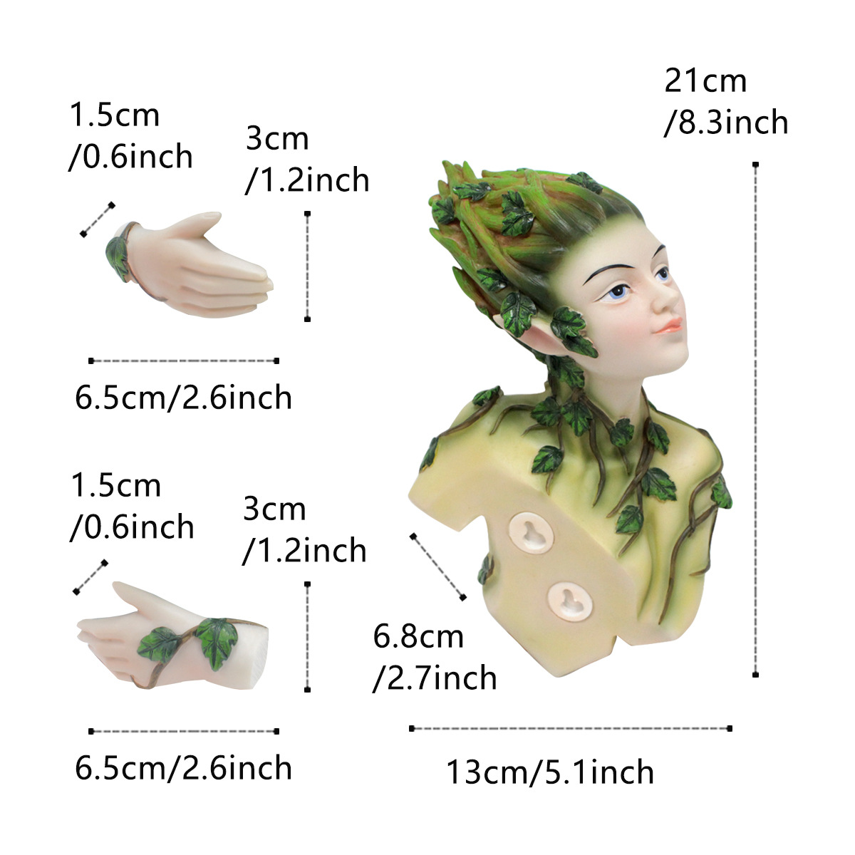   outdoor garden tree Banshee pendant garden tree Vine Banshee resin pendant decorative gift 