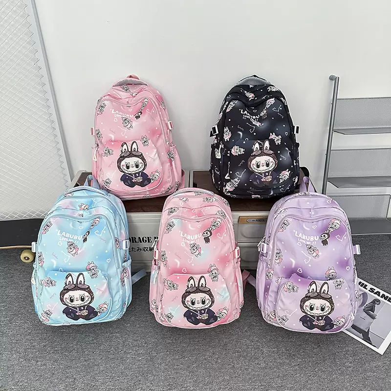 儿童双肩包女孩2024新款尼龙布女童幼儿园书包文艺学生旅游小背包