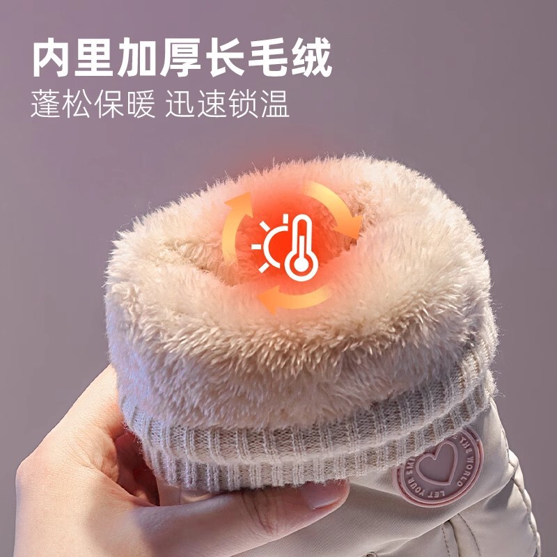 跨境滑雪手套冬女户外骑行防风防寒加绒加厚保暖手套防滑触屏手套|undefined