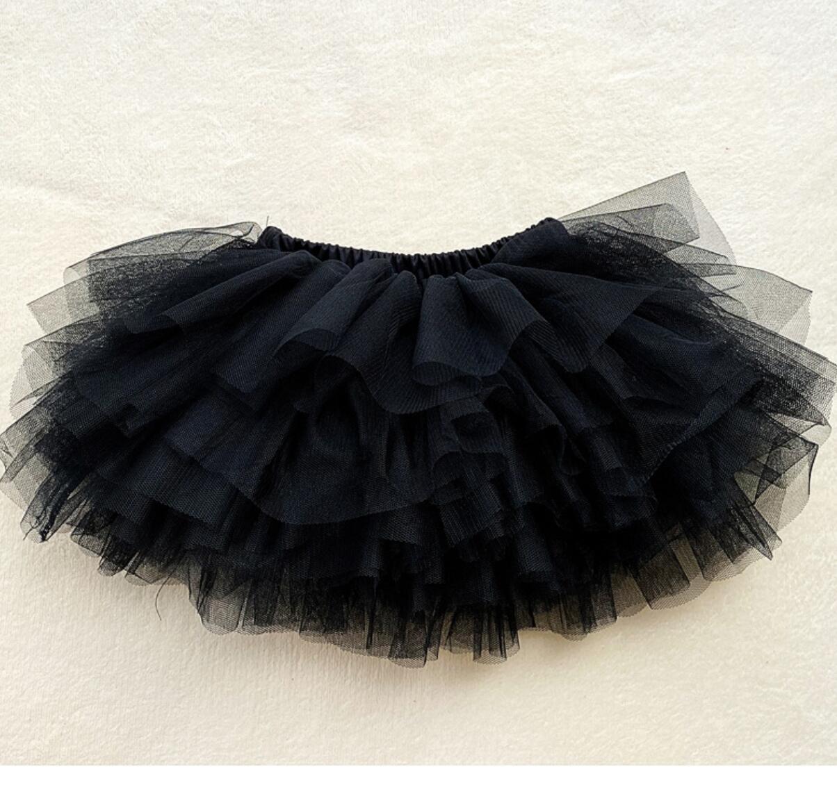 Mid Waist Waist Line Princess Solid Color Spandex Mesh Yarn Girls Dresses