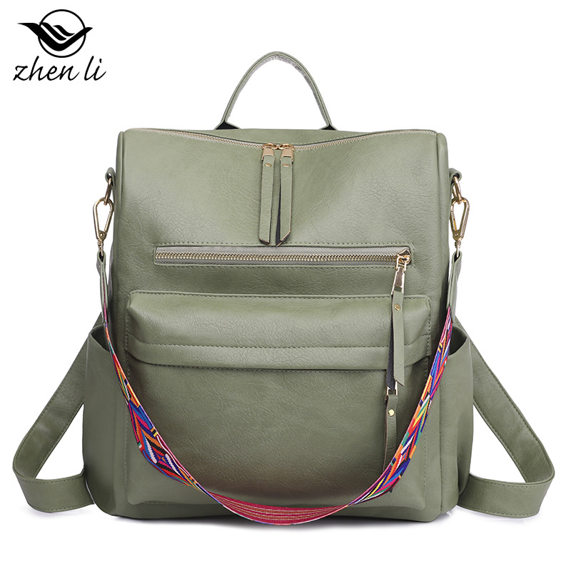 Zhenli bolso retro mochila de gran capacidad para mujer diseño de nicho Mochila De mujer bolsas bolsa al por mayor