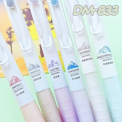 Dongmi 833 Summit Click Pen, Neutral Ink, High-Performance Quick Dry Exam Pen, Dual Ballpoint CS Nib, Black Sign Pen