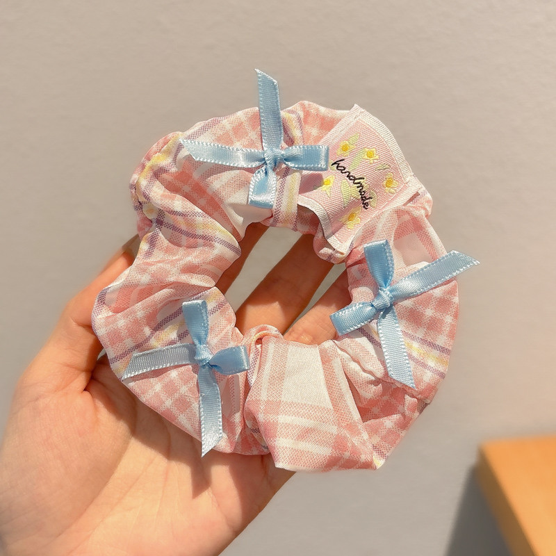 韩系超大号大肠发圈女高级感方巾发绳高弹力耐用皮筋头花头饰发饰|undefined