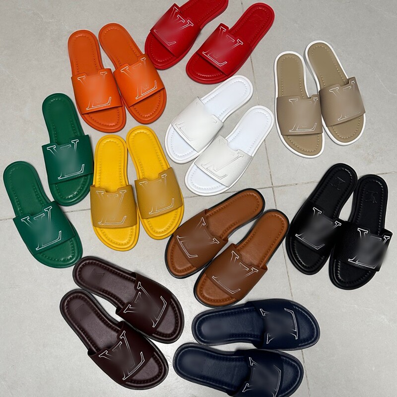 Cross-Border Large Size Genuine Leather Soft-Soled Men's Slippers, High-End Light Luxury Casual Slip-On Sandals, Vietnamese Rubber Slide Beach Shoes