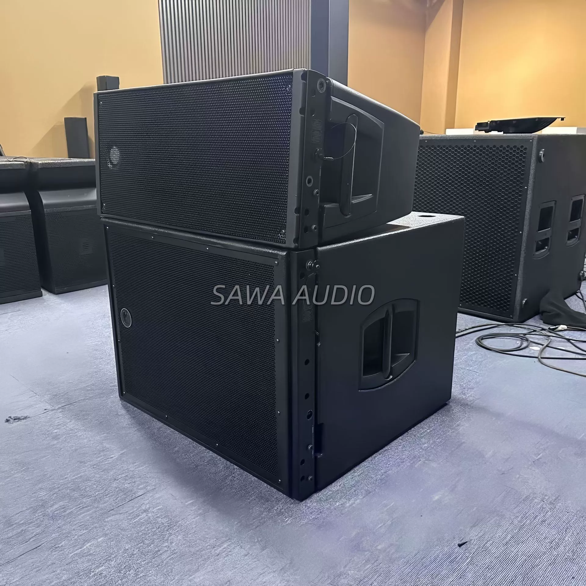 Двойные акустические системы 20A30A, 10inch динамика, для использования на открытом воздухе, профессиональные, высокой мощности, с громким звуком, для конференций, линейные массивы.