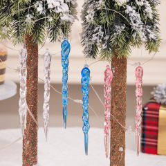 豪貝クリスマス装飾品ピンククリスマス氷ストラップ