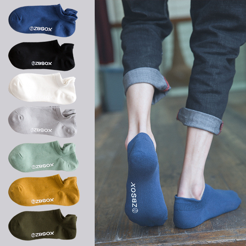 Zhuji socks men's socks summer ear deodorant sweat-absorbent men's thin short tube sports shallow mouth men's boat Socks wholesale