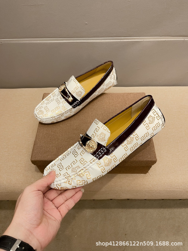 2025 nuevos zapatos transfronterizos Bean para hombres, zapatos de cuero genuinos, zapatos de cuero casuales, zapatos de hombre