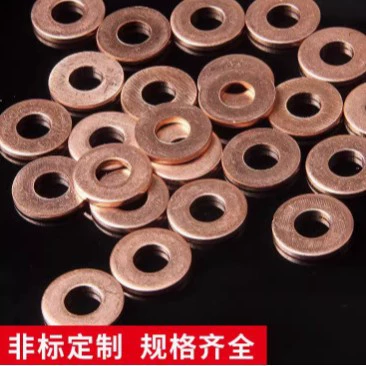 Медная прокладка, нестандартное уплотнительное кольцо из красной меди, медная прокладка, круглая плоская шайба, прямые продажи от производителя, высокочистый чистый металл