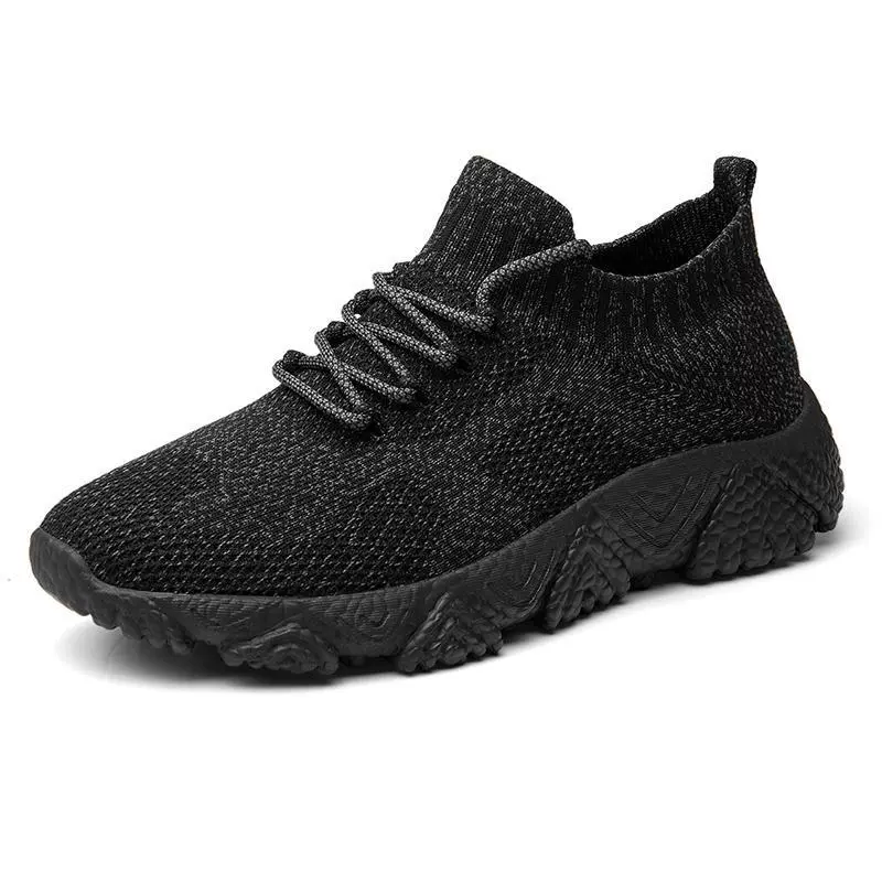 Новые кроссовки Flyknit для мужчин, спортивные кроссовки для пары, сетчатые дышащие носки, низкие кеды для повседневной носки мужчин