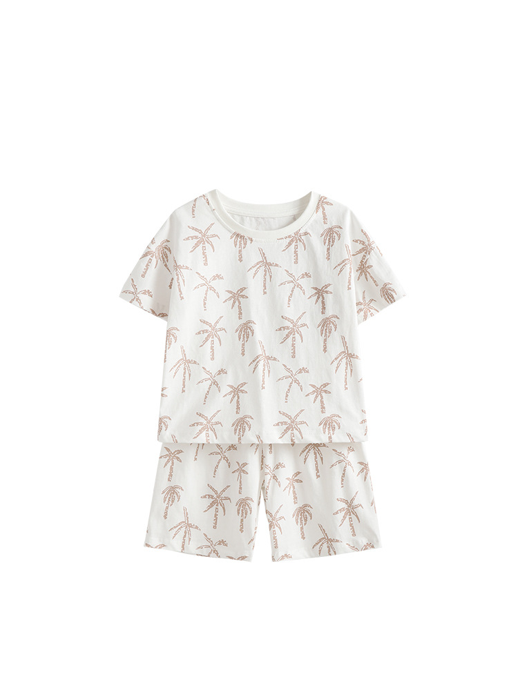 Malwee transfronterizo ropa de casa para niños, ropa de verano, nueva guapo Europa y América, ropa infantil de cuello redondo de manga corta