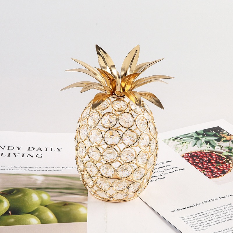 Artesanías de cristal creativas europeas transfronterizas manzana Sydney piña modelado decoración del hogar decoración escenario