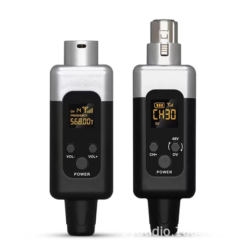 Micrófono capacitivo/dinámico convertidor de receptor de transmisión por cable a inalámbrico instrumento musical mezclador de audio canción K