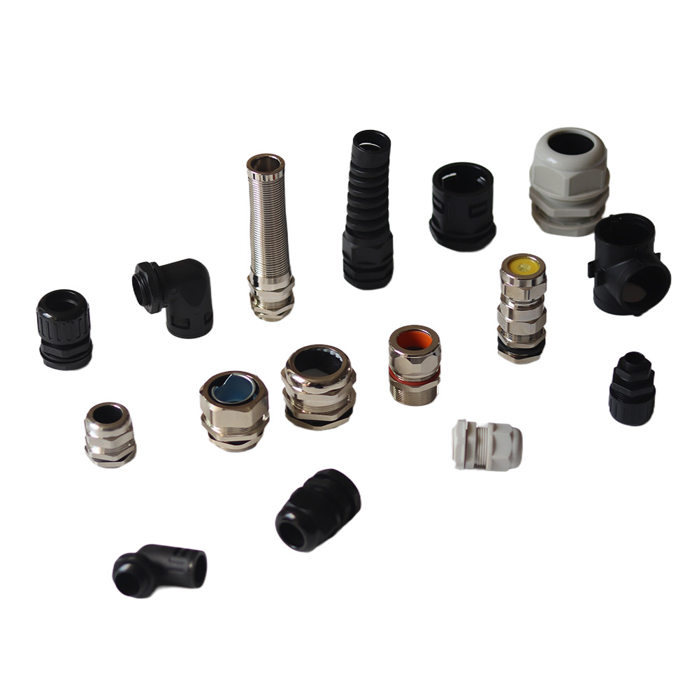 G1/2金属电缆防水接头 NPT3/4连接器格兰锁固定端子 G3/8黄铜葛兰