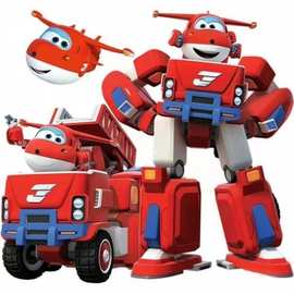 超级飞侠大号变形飞机机器人工程车乐迪小爱儿童玩具套装