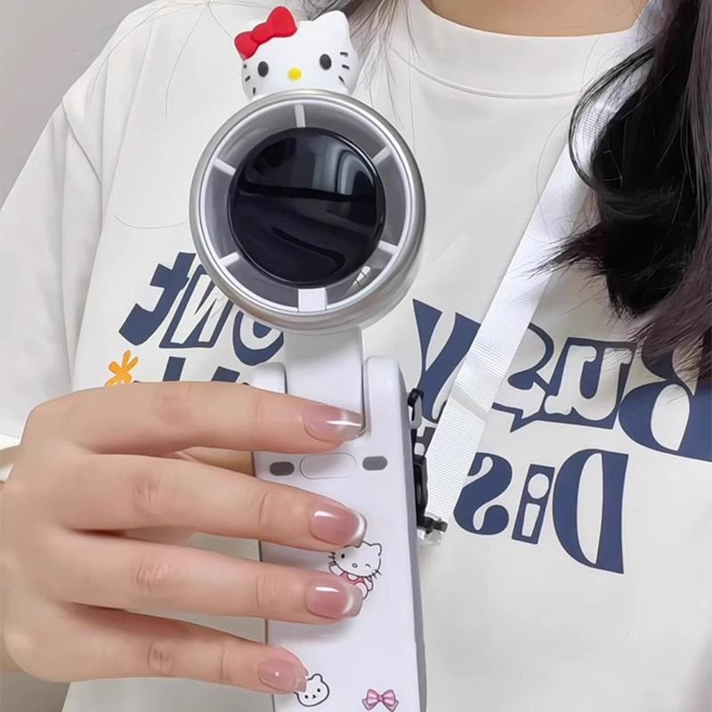 ハローキティ ターボファン 学生クラス サイレント ハンドヘルド小型 USB ファン 屋外ポータブル冷却ファン|undefined