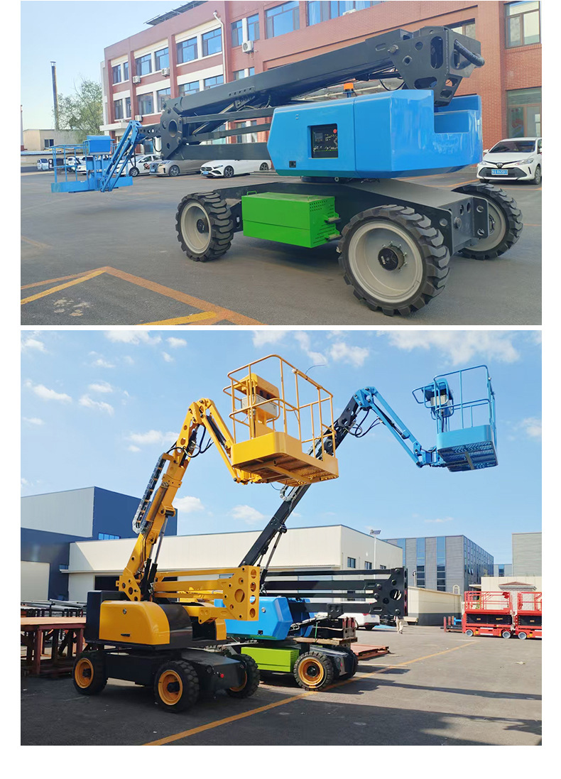 Curved Arm Lift Construction Site Climbing Vehicle Fully Automatic Fully Rotating Diesel Curved Arm Aerial Platform Curved Arm Lift