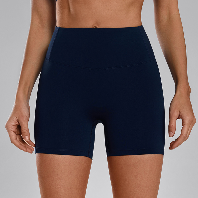 2025 primavera y verano desnudos abrasivos pantalones cortos de yoga para mujeres running fitness ajustado cintura alta elevación de cadera deportivo bottom panty
