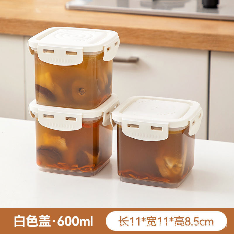 冷凍スープの分注箱のスープの鶏肉のスープの冷凍の鮮度保持箱の食品級の食品の収納箱の家庭用の1週間は料理の神器を用意します。|undefined