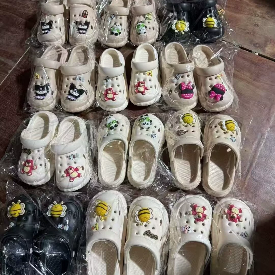 Baotou Croc Shoes, летняя верхняя одежда, тапочки на толстой подошве, женские домашние дышащие летние женские сандалии, оптовая продажа