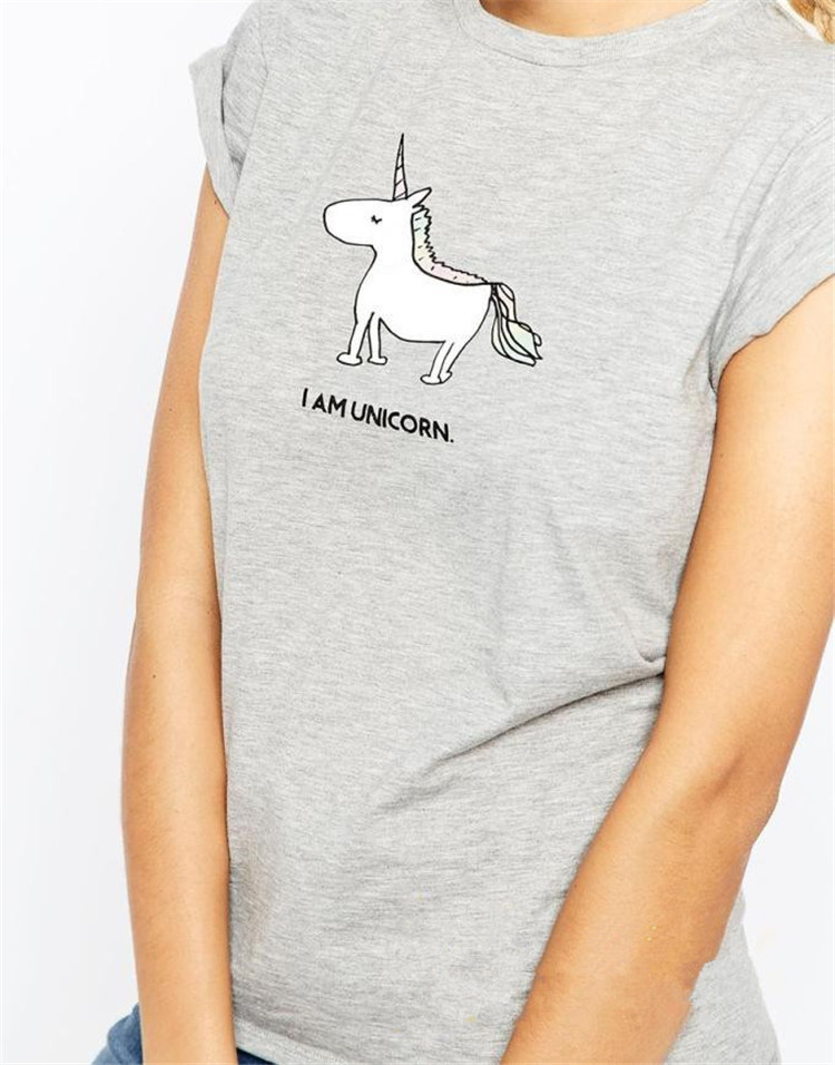 Unicorn print slim tee NSYMR48829