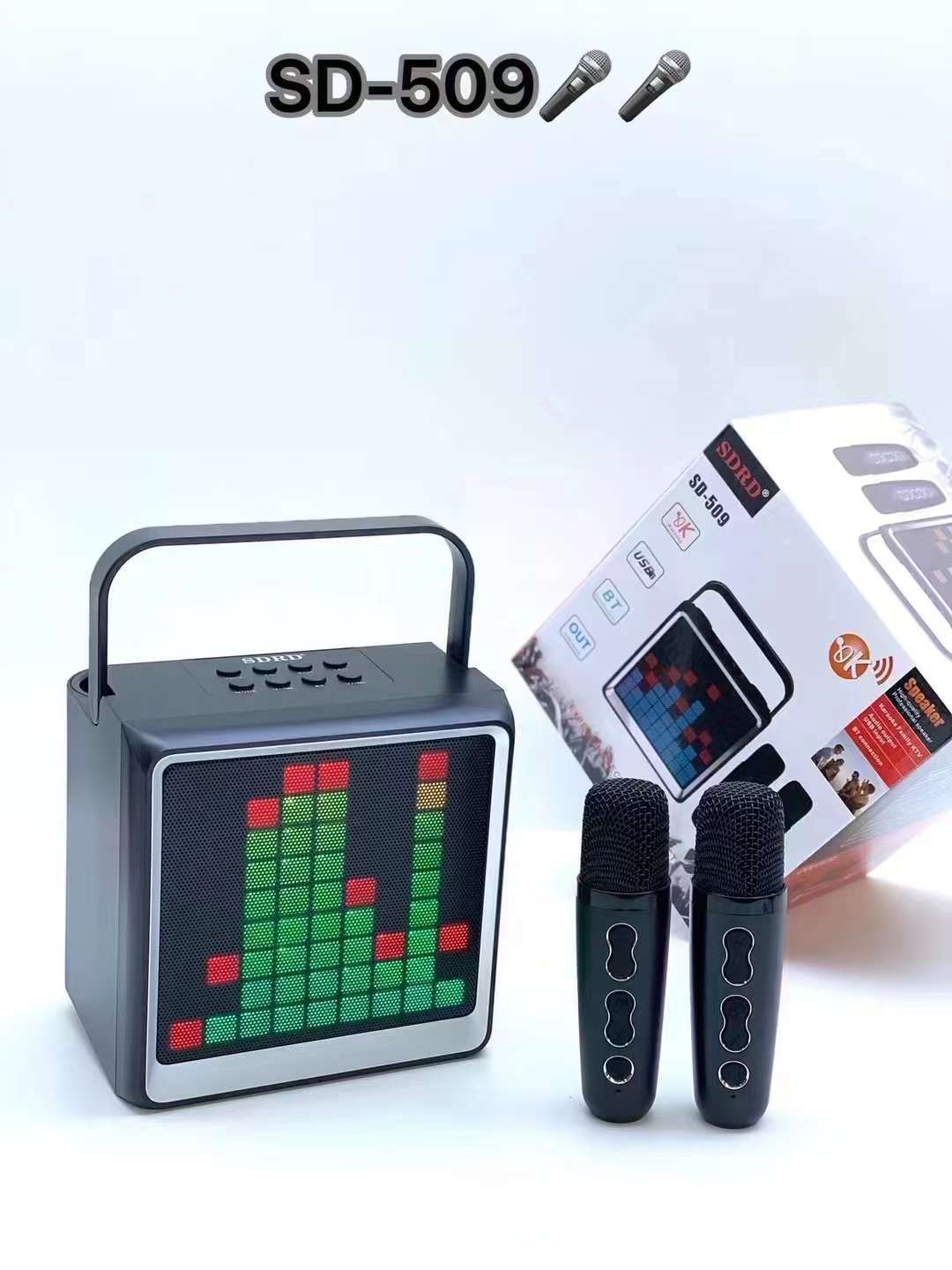 SD509 Bluetooth With Hidden Microphone, Portable Wireless Outdoor Camping Entertainment Karaoke Mobile Phone Singing_voghion.com