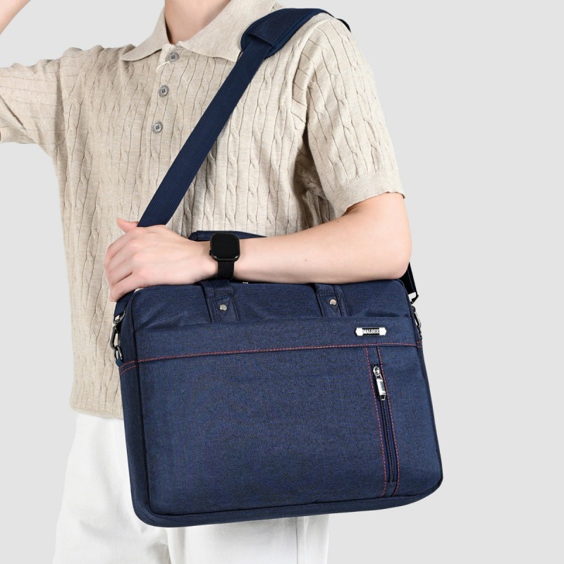 Large-Capacity Briefcase, Waterproof Oxford Cloth Business Travel Computer Bag, Horizontal Shoulder Bag, Cross-Body New Style Handbag