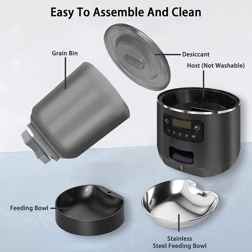 Pet Automatic Feeder Amazon 4L Feeding Remote Tuya APP Cat Timing WIFI Smart Feeding Machine