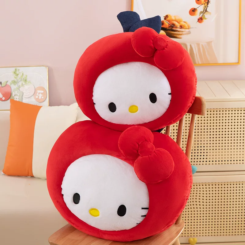 Miniso, hello kitty, apple, classic posture corrector, cute doll, plush pillow