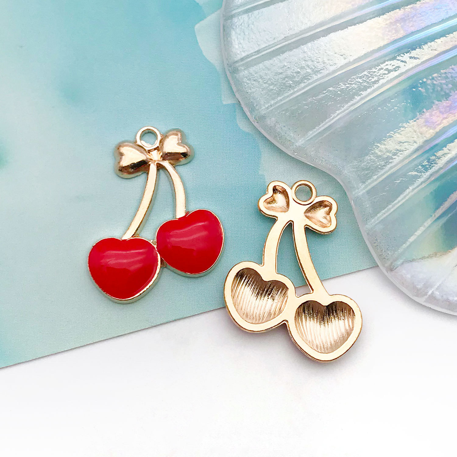 1 cereza de fruta de aceite de gota Roja 21x24mm - 12295 - 2,7g