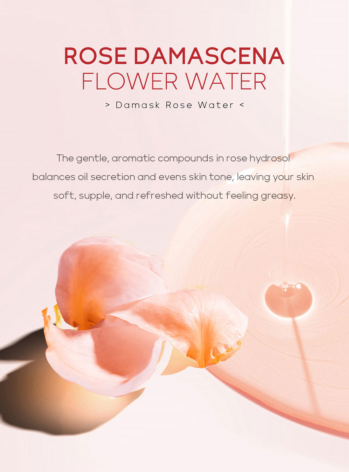 Wholesale of cross-border QUIYUM Damascus rose hydrosol wet compress hydrating, Moisturizing and brightening toner in stock from the manufacturer undefined