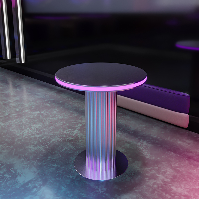 빛나는 원형 테이블