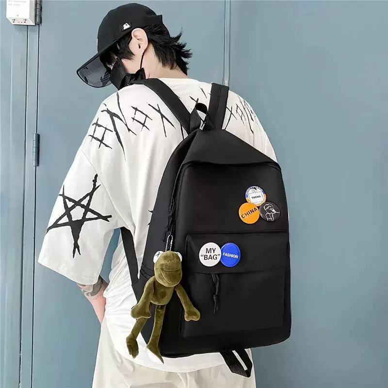 Рюкзак мужской простой большой емкости дорожный рюкзак для отдыха японский младший школьник школьный рюкзак студент