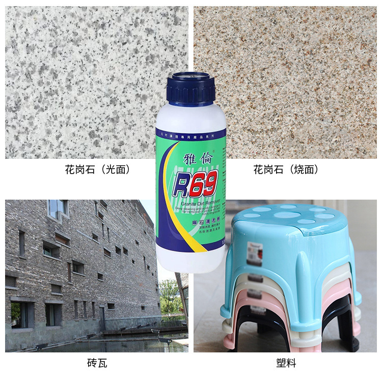Yalen R69 Stone Cleaner Granite Rust Remover Stain Remover Descaler Rust Remover Yellow Stain Remover Cleaner Car Window