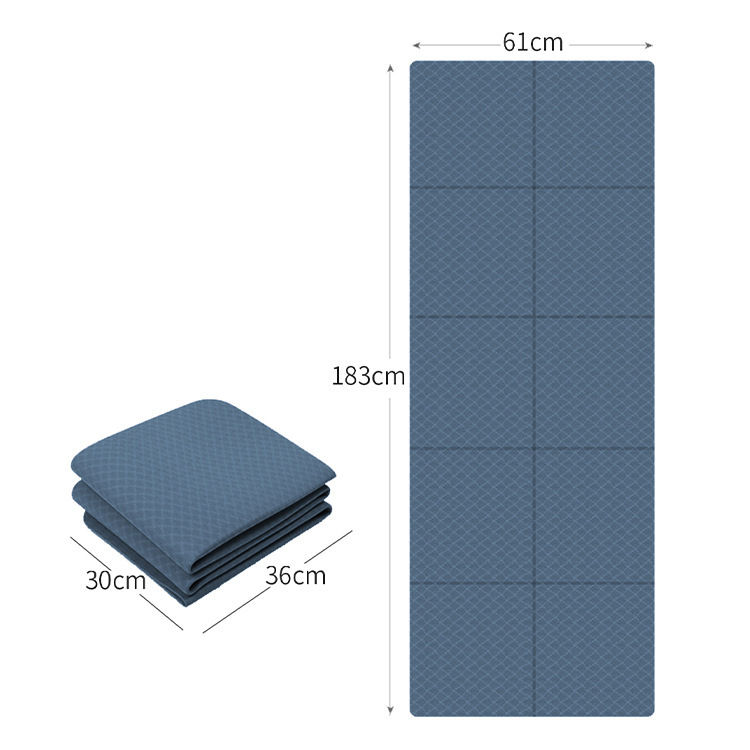 TPE plegable yoga de yoga conveniente ensanchamiento y espesamiento estudiante almohadilla de siesta deportiva antideslizante yoga de yoga fábrica al por mayor