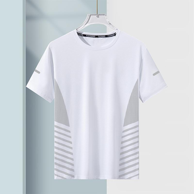 Quick-drying T-shirt Men's Ice Silk Summer Thin Sports Short-sleeved Loose Fitness Clothes Training Running Clothes Outdoor Top Quick-drying T-shirt Men's Ice Silk Summer Thin Sports Short-sleeved Loose Fitness Clothes Training Running Clothes Outdoor Top