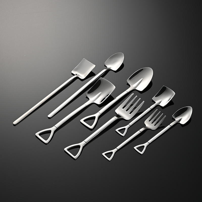 Stainless Steel Watermelon Coffee Spoon And Fruit Fork Set_voghion.com