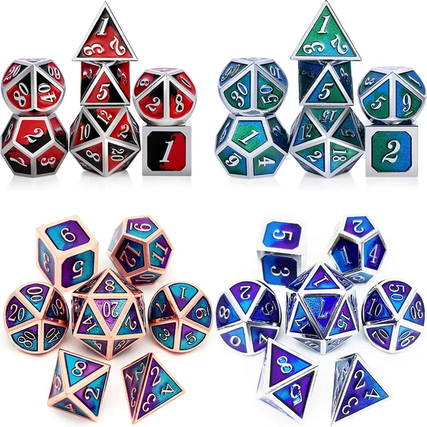 Manufacturer Customized Metal Dice Set Rpg Role-Playing Game Dice Tabletop Game Collection Dice
