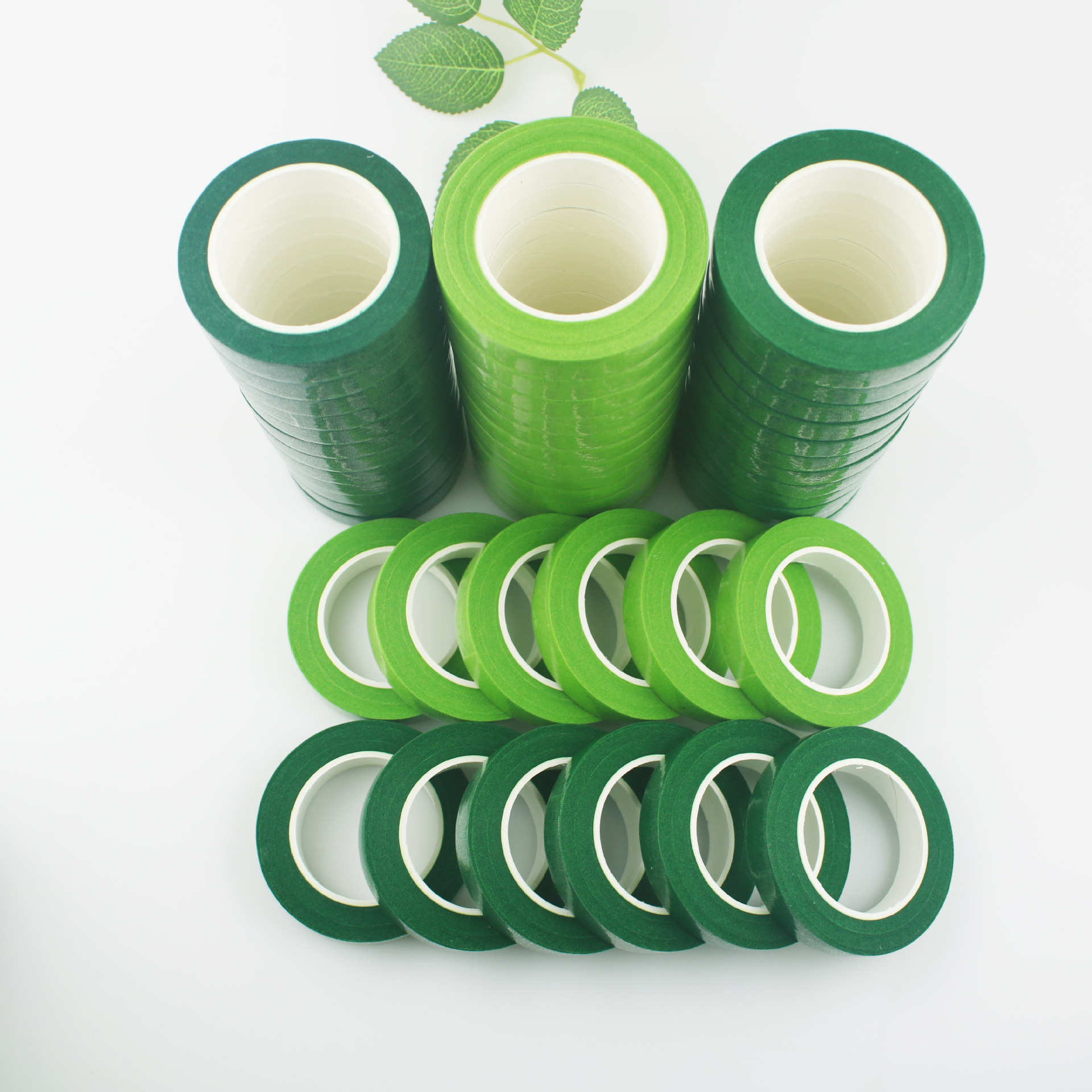 Cintas de flores DIY materiales hechos a mano para atar guirnaldas de flores varillas de flores envolvendo papel adhesivo adesivo adjunto verde papel de flores de jardinería